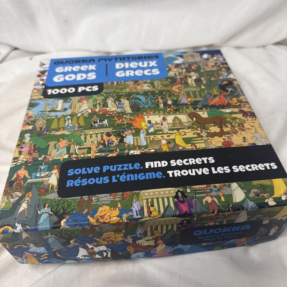 Quokka Greek Gods Seek & See 1000 Piece Hidden Object Mystery Puzzle NIB